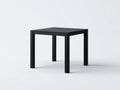 Quadratischer Esstisch aus Holz 80×80×75 cm - Schwarz - minimalistisches Design für Esszimmer